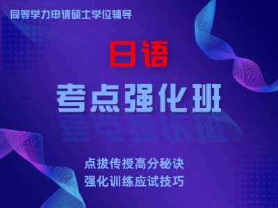 2026年同等学力日语-考点强化