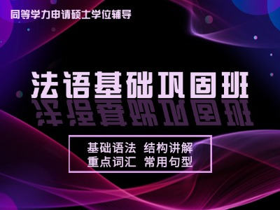 2026年同等学力法语-基础巩固